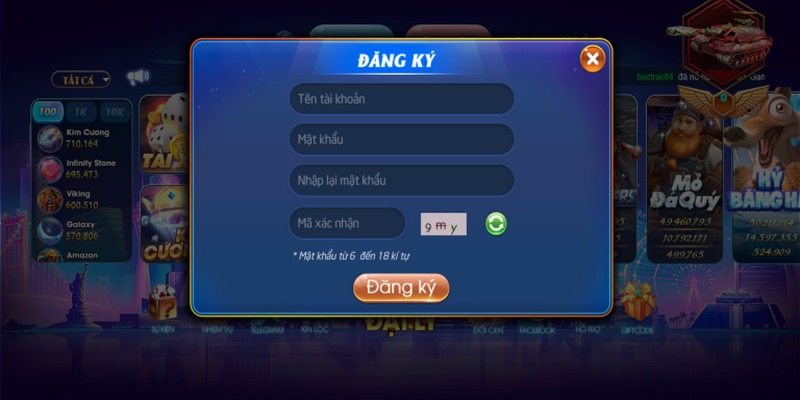 Biểu mẫu đăng ký hội viên Benvip